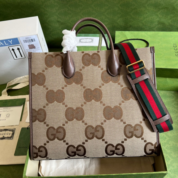 G*u*i tote bag with jumbo gg