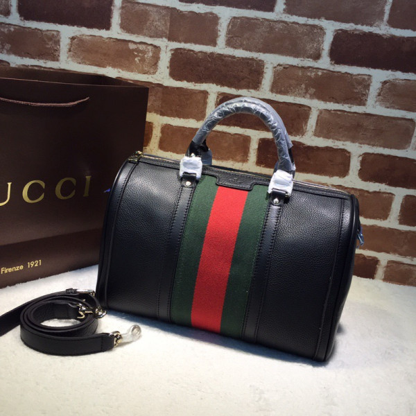 G*u*i vintage web original gg boston bag