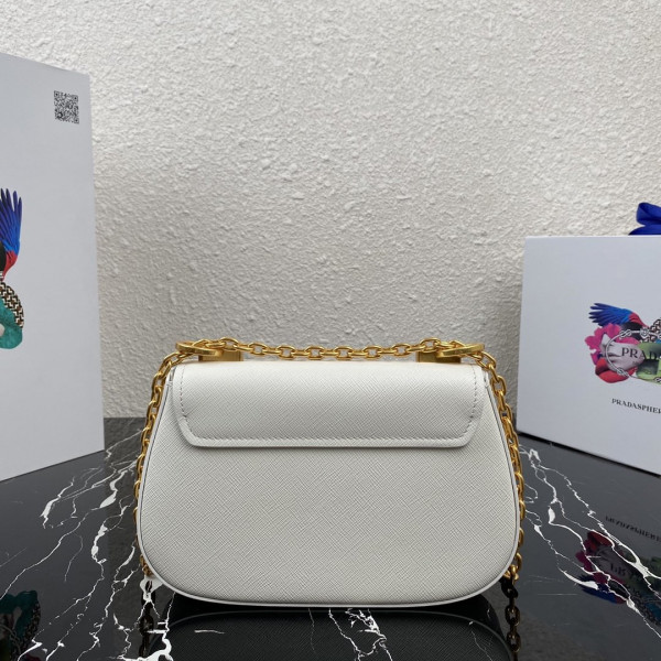 Pra*a saffiano leather