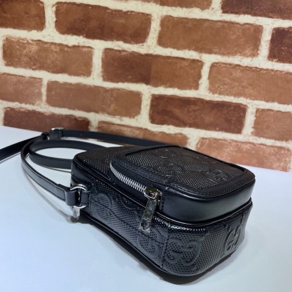 G*u*i gg embossed mini bag