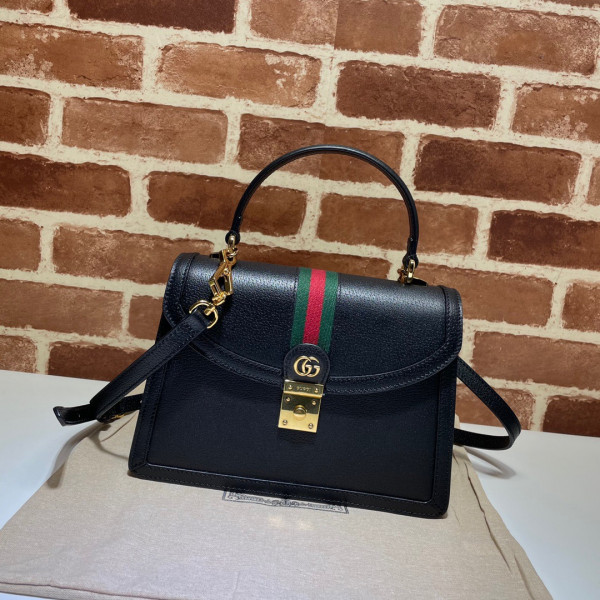 G*u*i ophidia small top handle bag with web