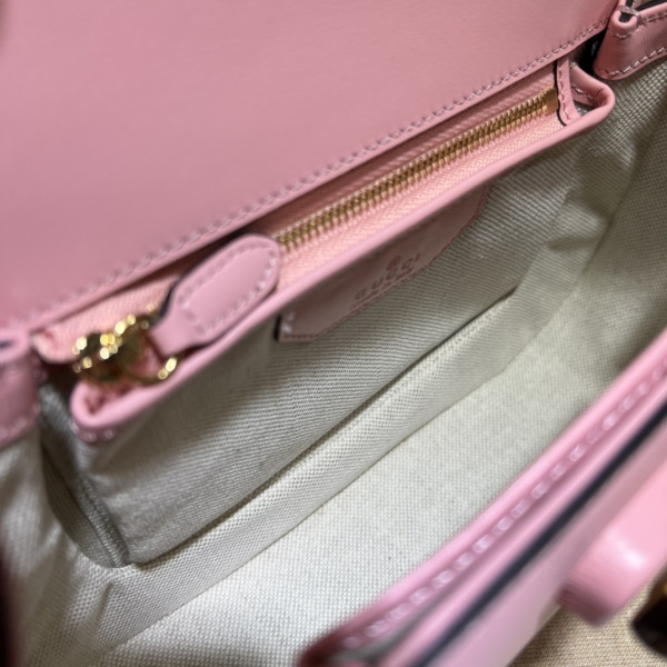 G*u*i small top handle bag with bamboo