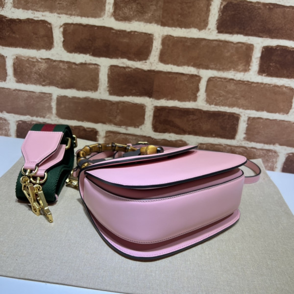 G*u*i small top handle bag with bamboo