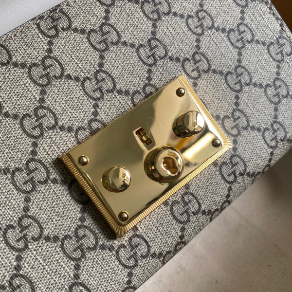 G*u*i padlock small shoulder bag