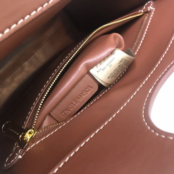 B**rry mini two-tone canvas and leather pocket bag