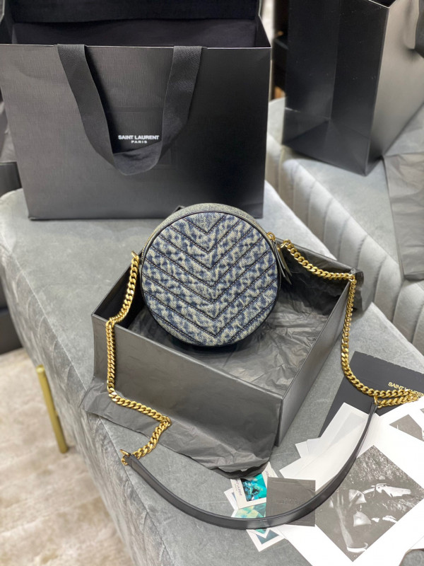 Y*L vinyle round camera bag