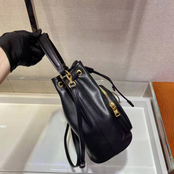 Pra*a duet leather shoulder bag