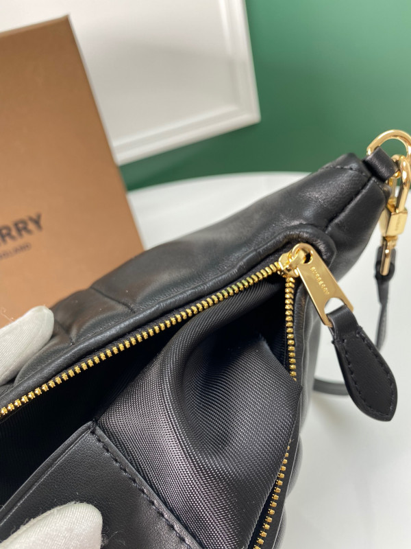 B**rry small quilted lambskin crescent lola bag