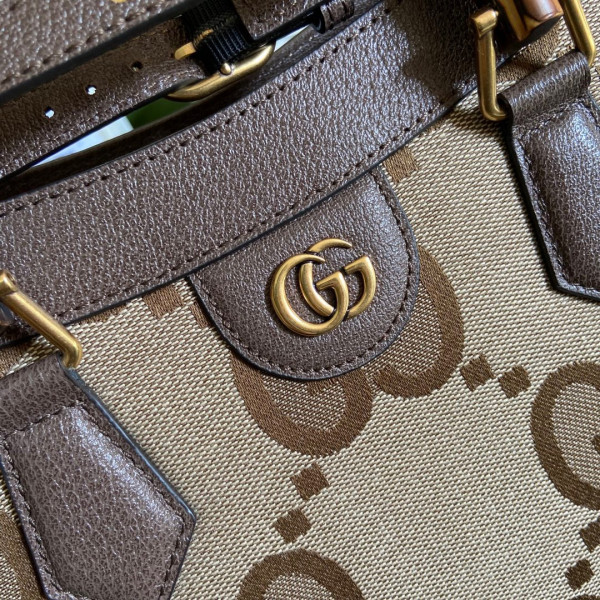 G*u*i diana medium tote bag with jumbo gg