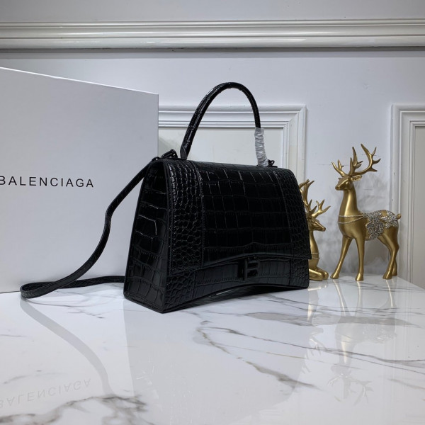 Ba*len*cia*ga hourglass top handle bag
