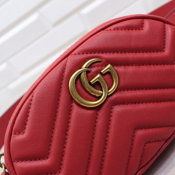 G*u*i gg marmont matelassé leather belt bag