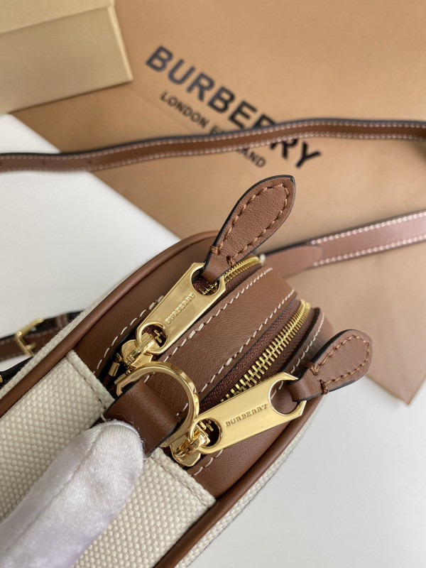 B**rry logo graphic canvas and leather l0*ise bag