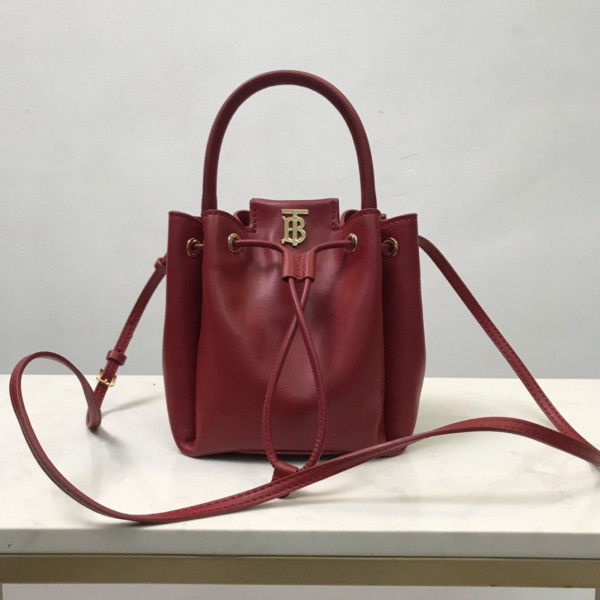 B**rry bmonogram motif leather bucket bag