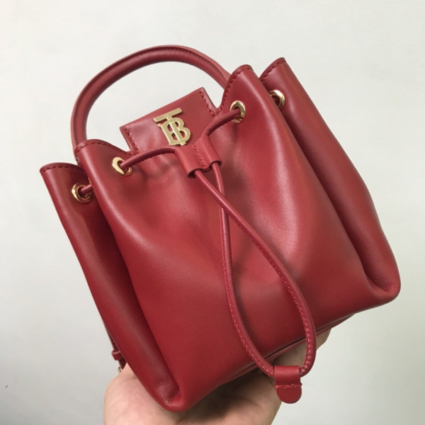 B**rry bmonogram motif leather bucket bag