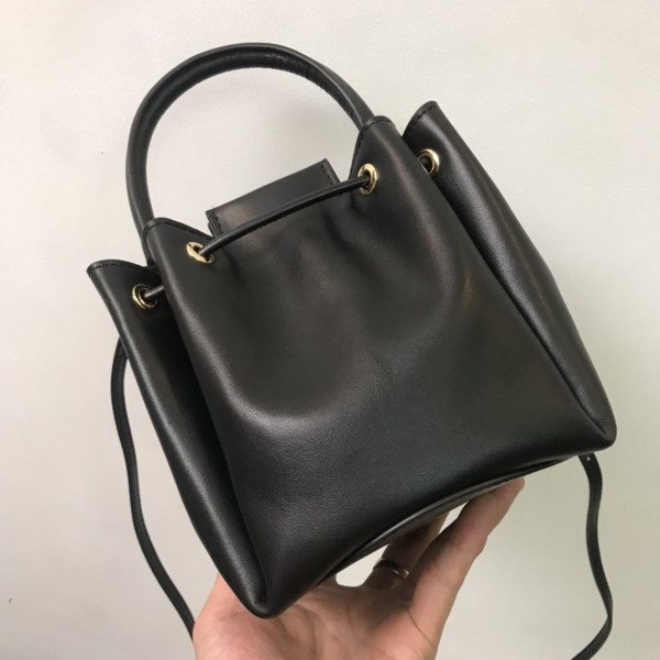 B**rry bmonogram motif leather bucket bag