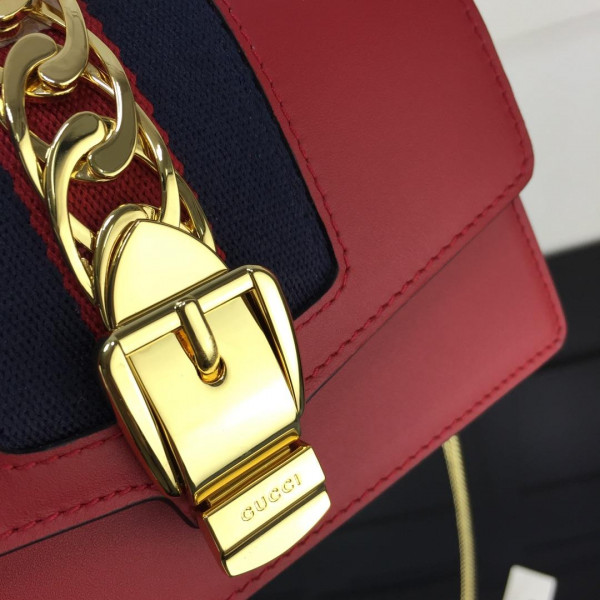 g*u*i sylvie leather S*per mini bag