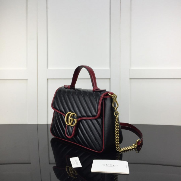 G*u*i gg marmont small top handle bag