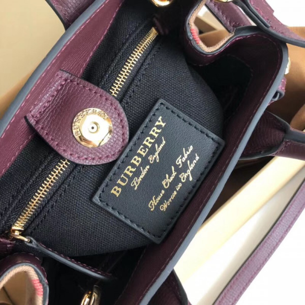 B**rry the baby banner in leather and house check