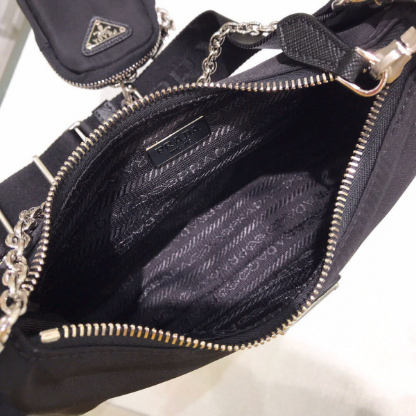 Pra*a nylon hobo bag