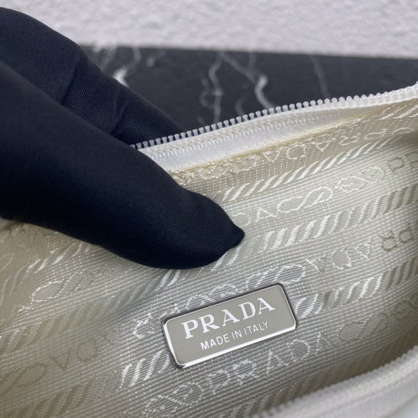 Pra*a satin mini-bag with artificial crystals