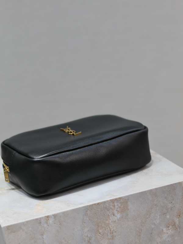 Y*L calypso cosmetic pouch in lambskin