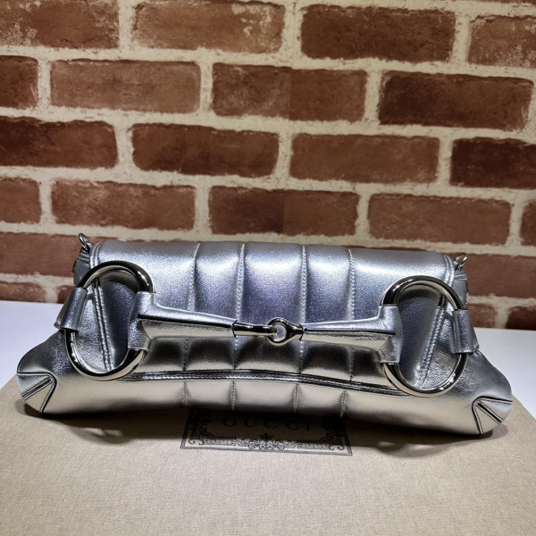 G*u*i horsebit chain big shoulder bag