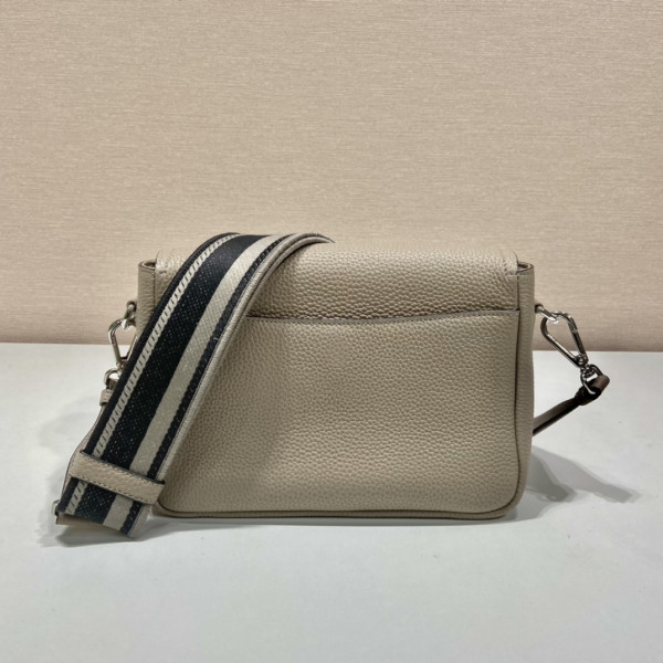 Pra*a leather shoulder bag-23*18*9cm