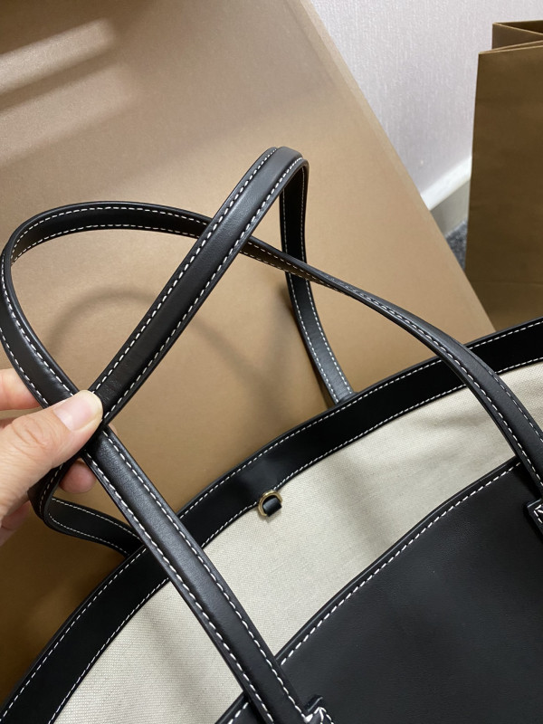 B**rry medium check tote bag-34*14*28cm