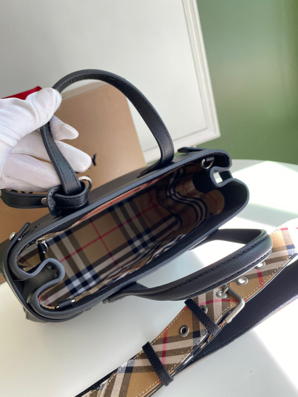 B**rry check bowling bag-26*12*19cm