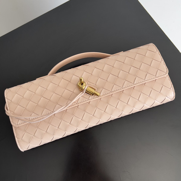 bo*te*ga Ve*ne*ta long clutch andiamo with handle-31*13*3cm