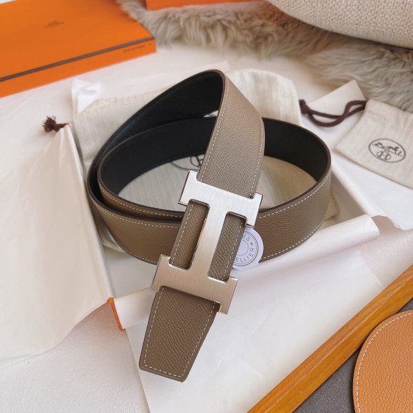 H**mes belt-silver/gold
