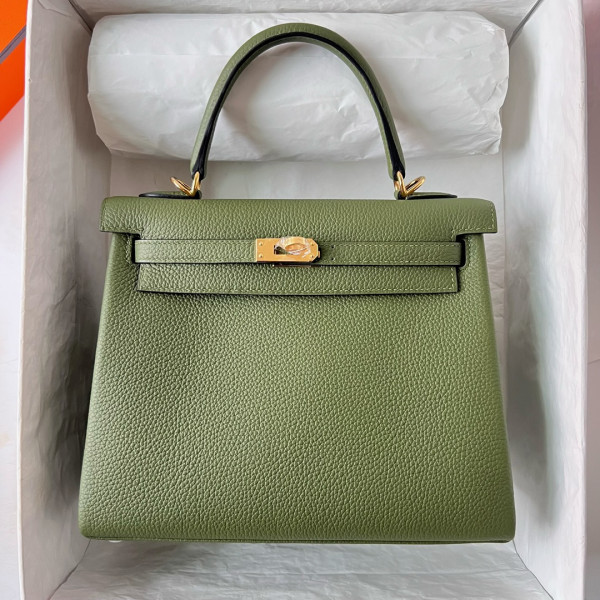 H**mes kelly 25cm all handmade togo leather