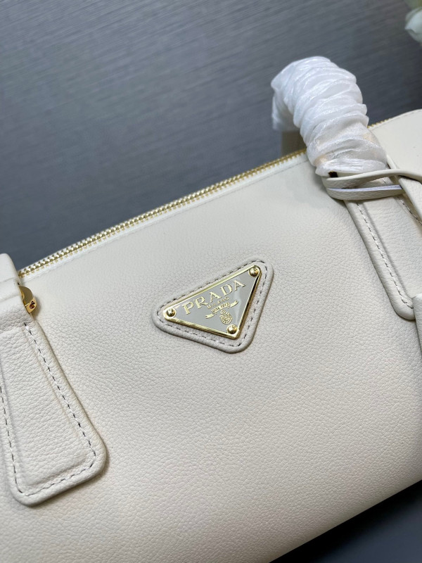 Pra*a re-nylon medium top-handle bag with padlock