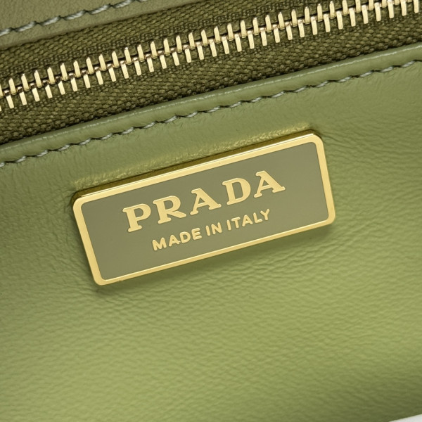 Pra*a soft sound medium leather shoulder bag