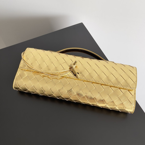 bo*te*ga Ve*ne*ta long clutch andiamo with handle-31*13*3cm