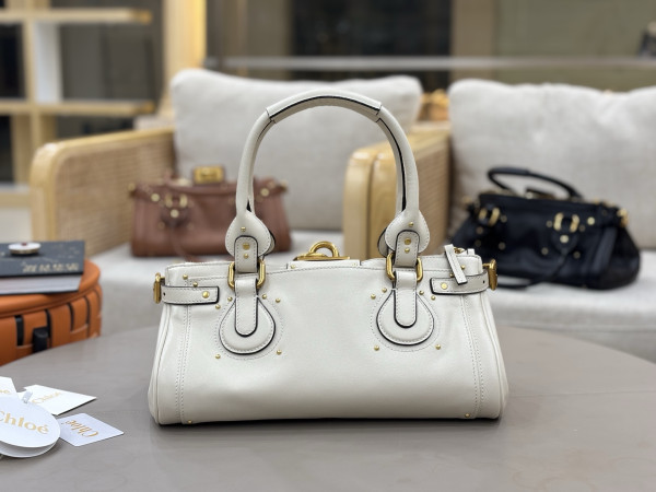 Chloe Paddington bag in grained leather - 36*18*18cm