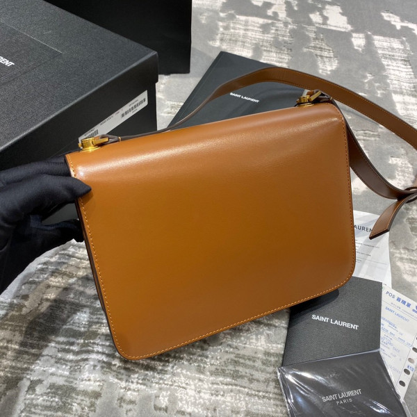 Y*L loulou carre satchel in smooth leather