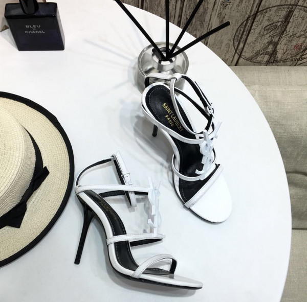 Y*L cassandra platform sandals in patent leather