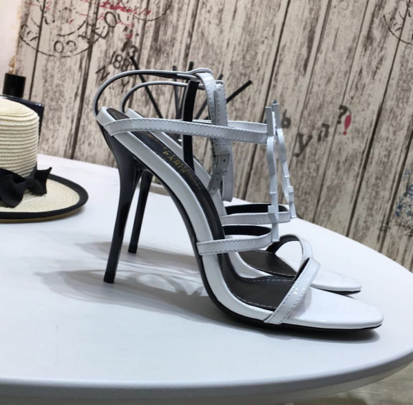 Y*L cassandra platform sandals in patent leather