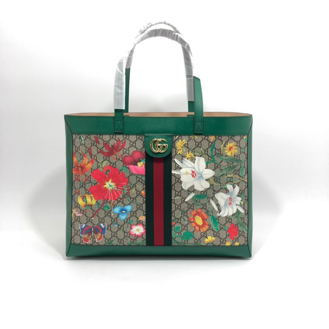 g*u*i gg S*p*e monogram flora web large ophidia tote