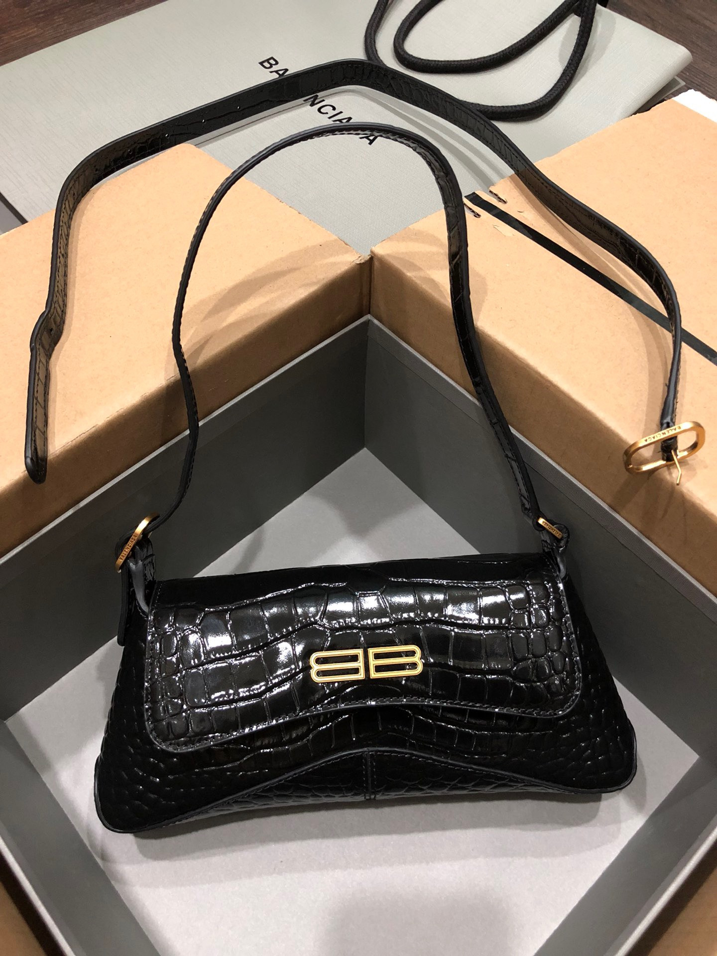 Ba*len*cia*ga xx small flap bag box
