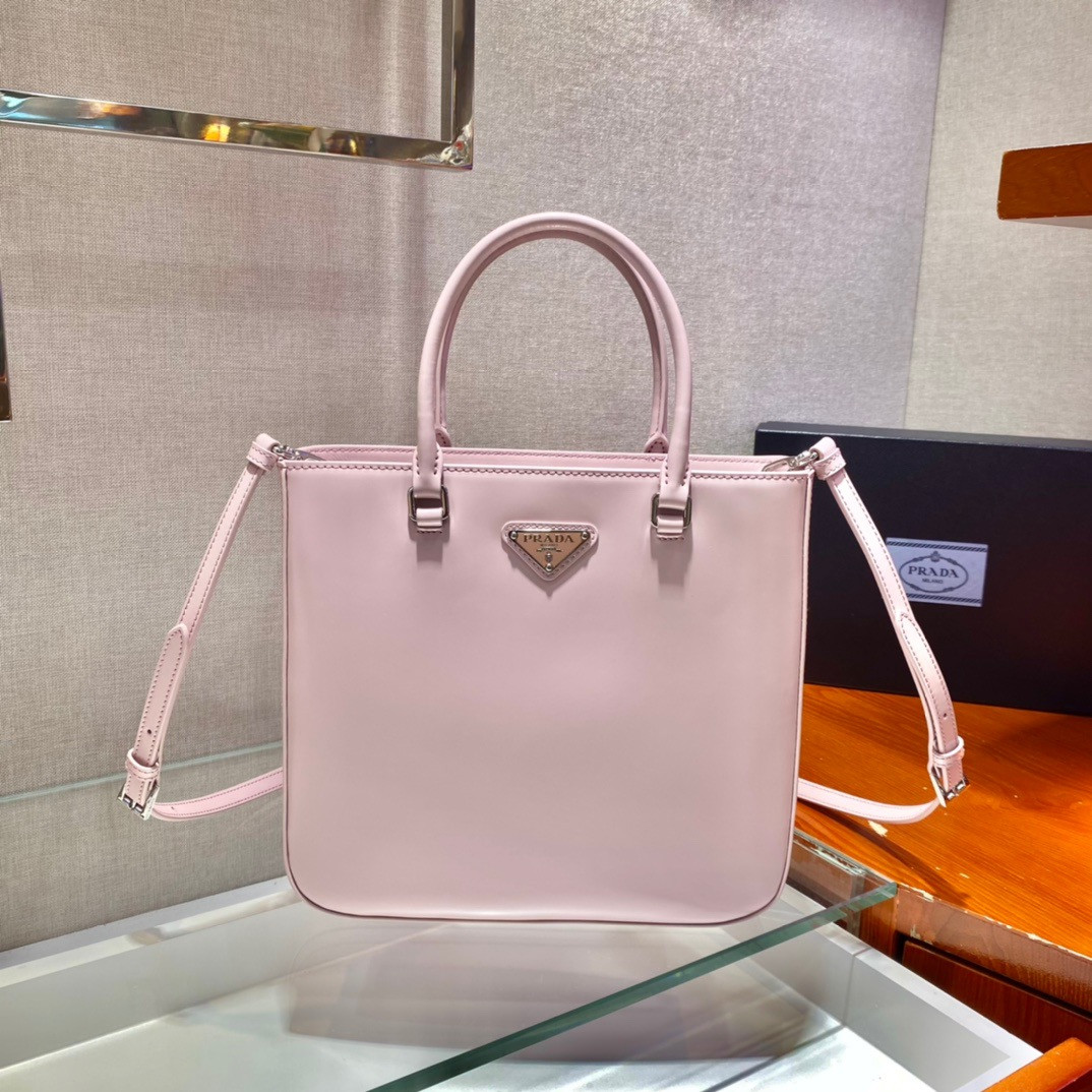 Pra*a large brushed leather tote
