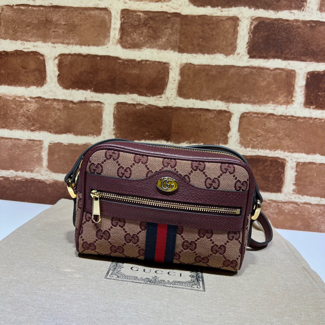 G*u*i ophidia suede mini bag