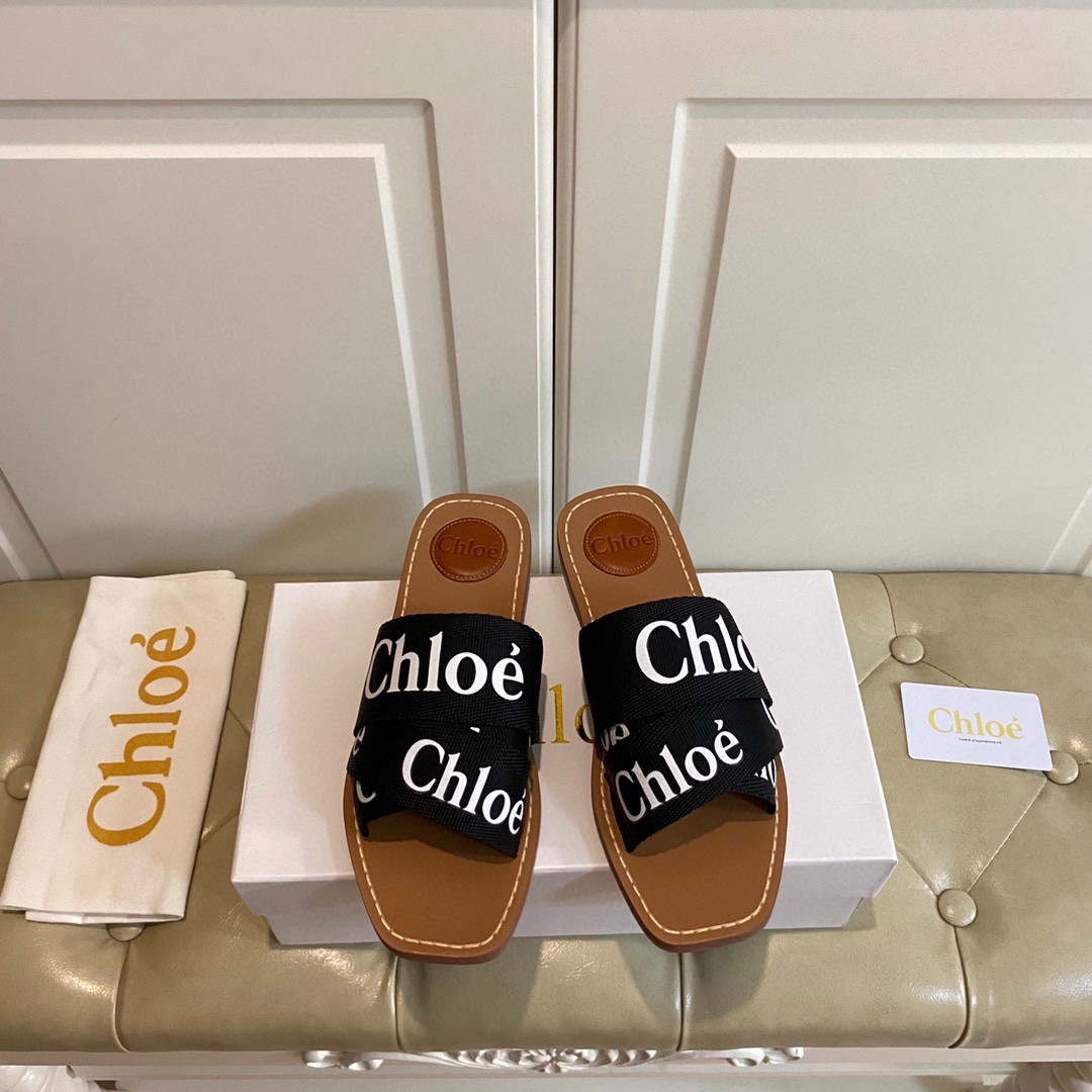 CHLOÉ woody flat mule