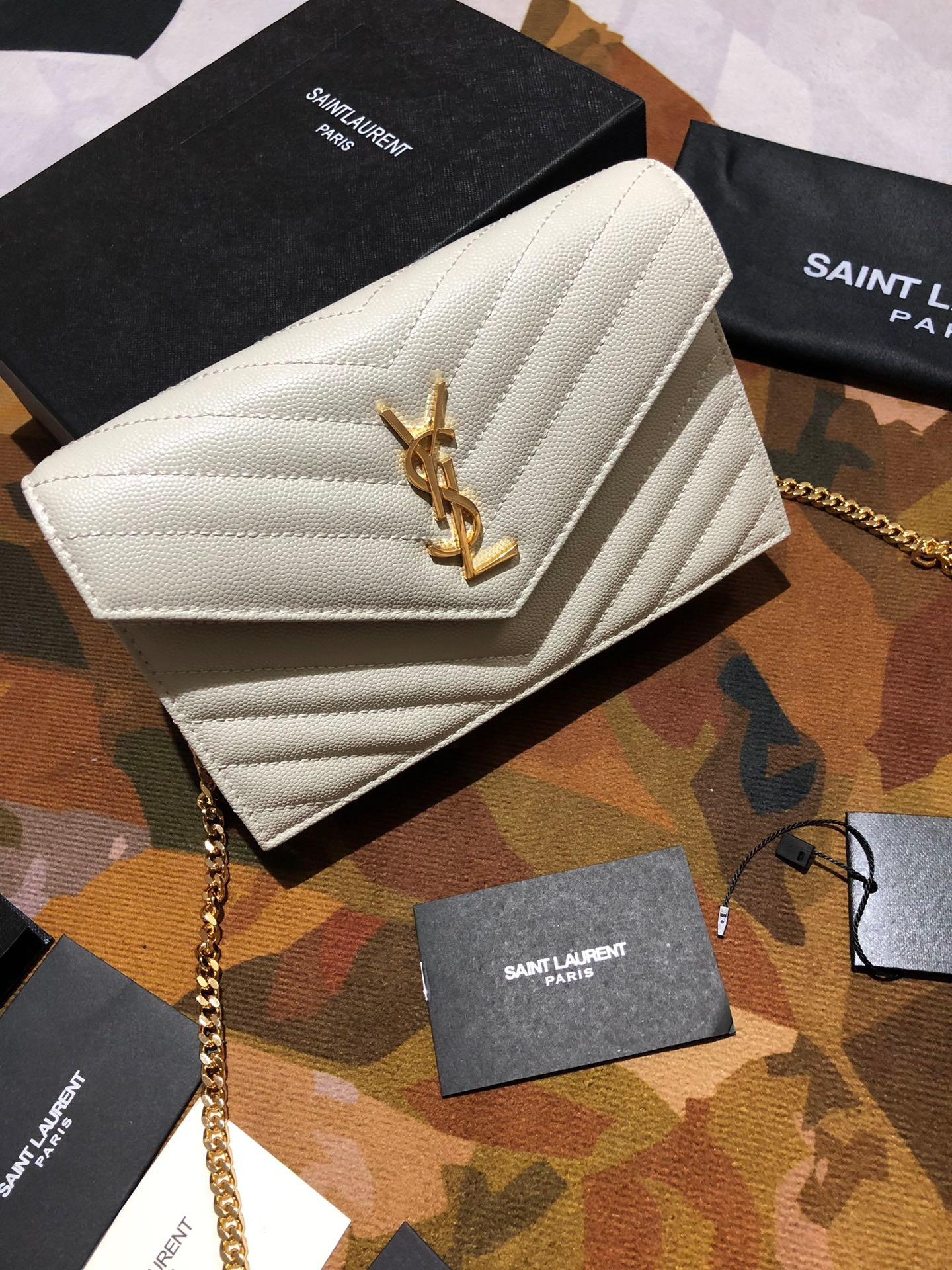 Y*L cassandre matelassÉ chain wallet