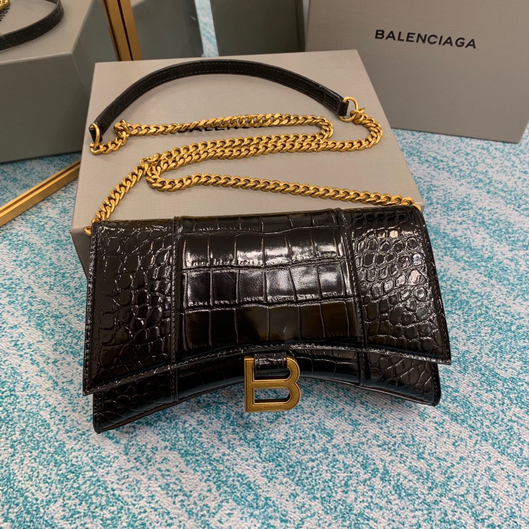 Ba*len*cia*ga  hourglass chain bag