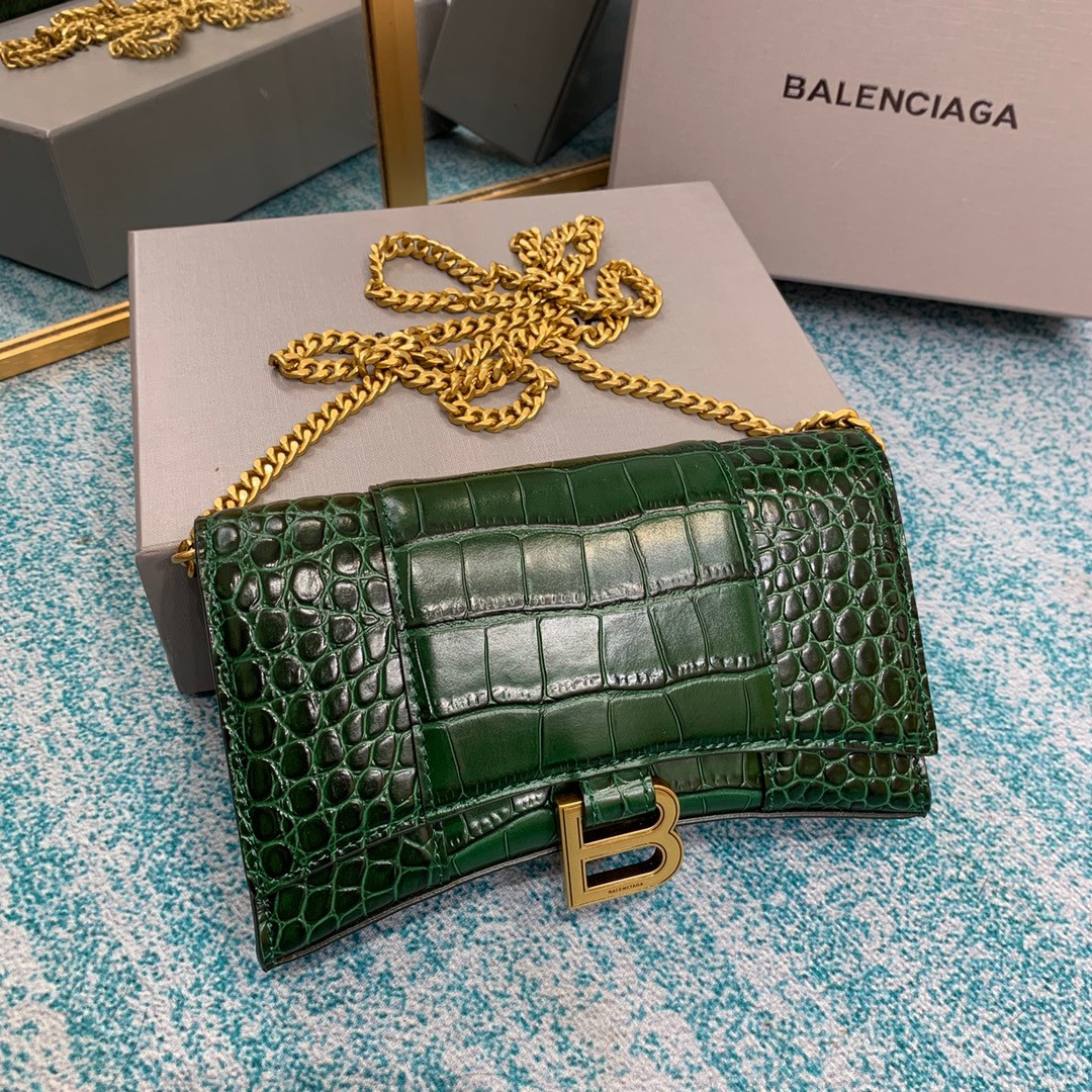Ba*len*cia*ga  hourglass chain bag