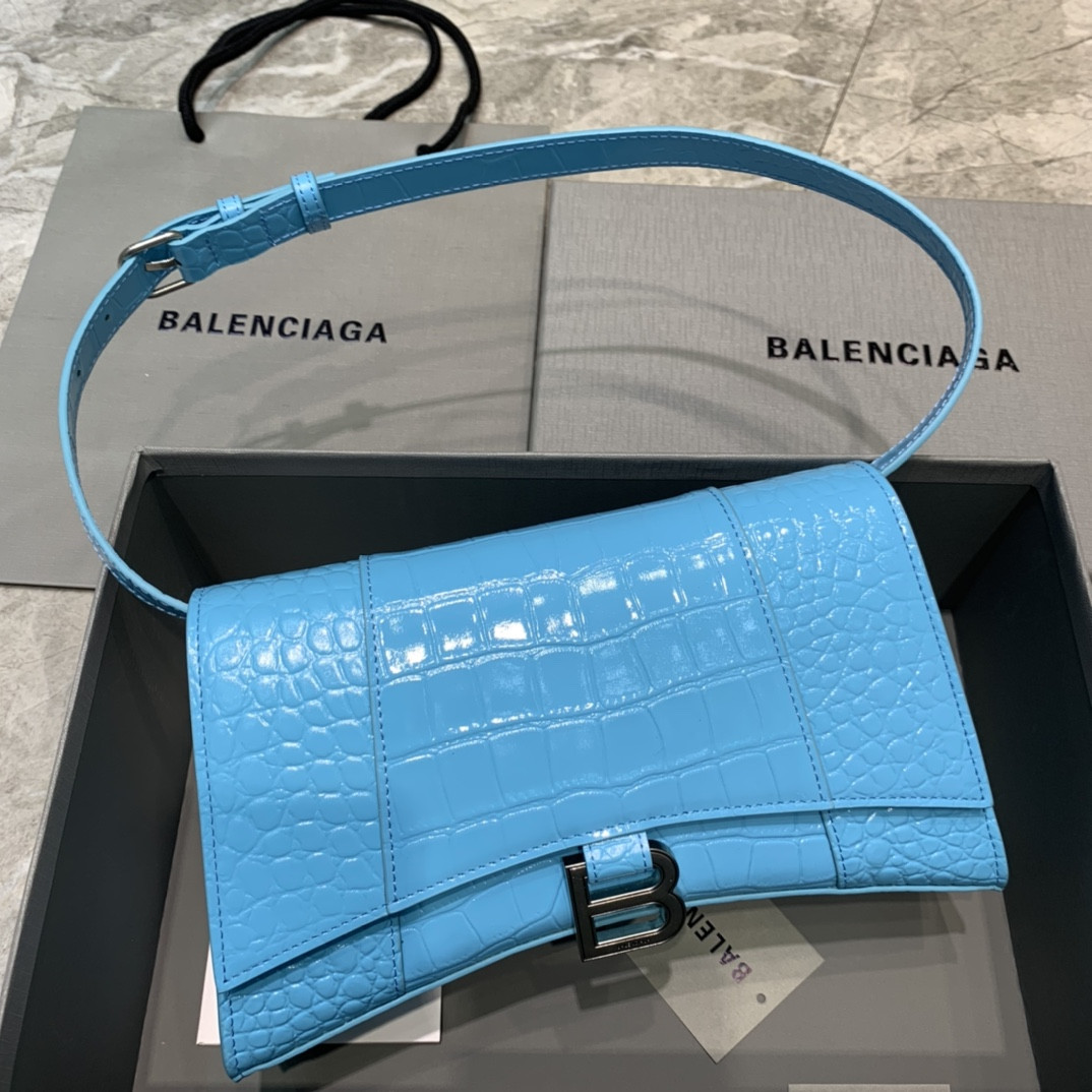 Ba*len*cia*ga  hourglass chain bag