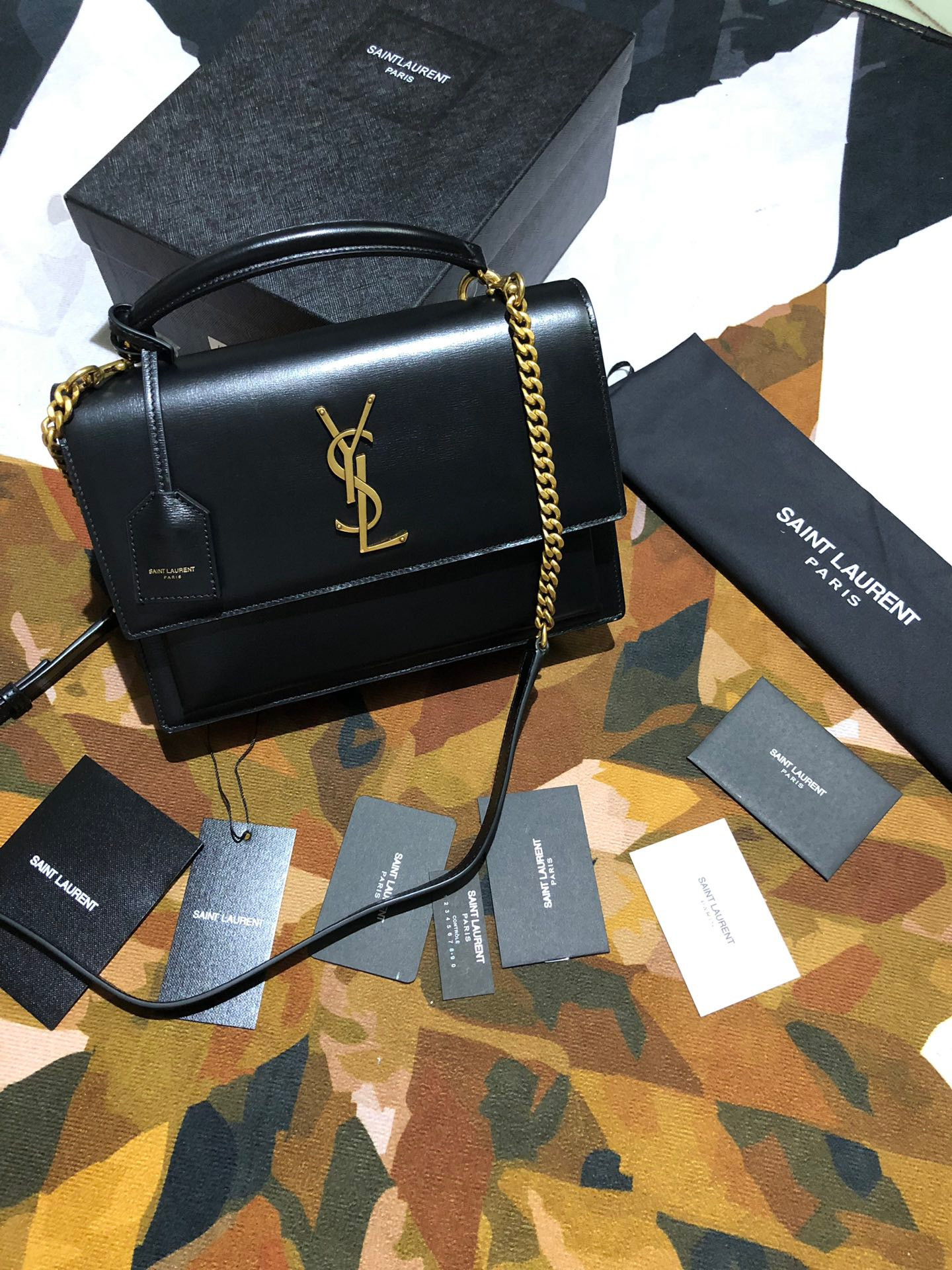 Y*L medium sunset satchel in smooth leather