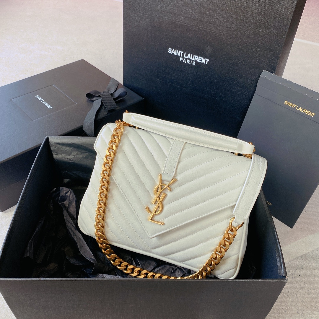Y*L medium leather shoulder bag-24*17*6.5cm